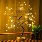 Cherry Blossom Bonsai Night Light — Touch Switch Table Lamp