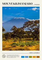African Travel Wall Art — Minimalist Destination Canvas Print, 24 Designs