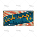 Philippines City Landmark Metal Sign — Decorative Wall Plate