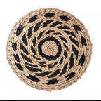 Boho Woven Wall Basket — Handcrafted Rattan Wall Décor