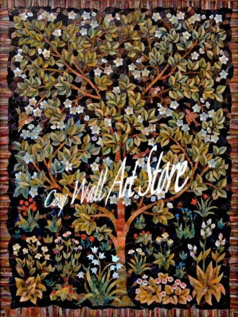 Tree Of Life Art William Morris Landscape Canvas Wall Art Vintage Nature Scenery Prints Modern Home Living Room Decoration
