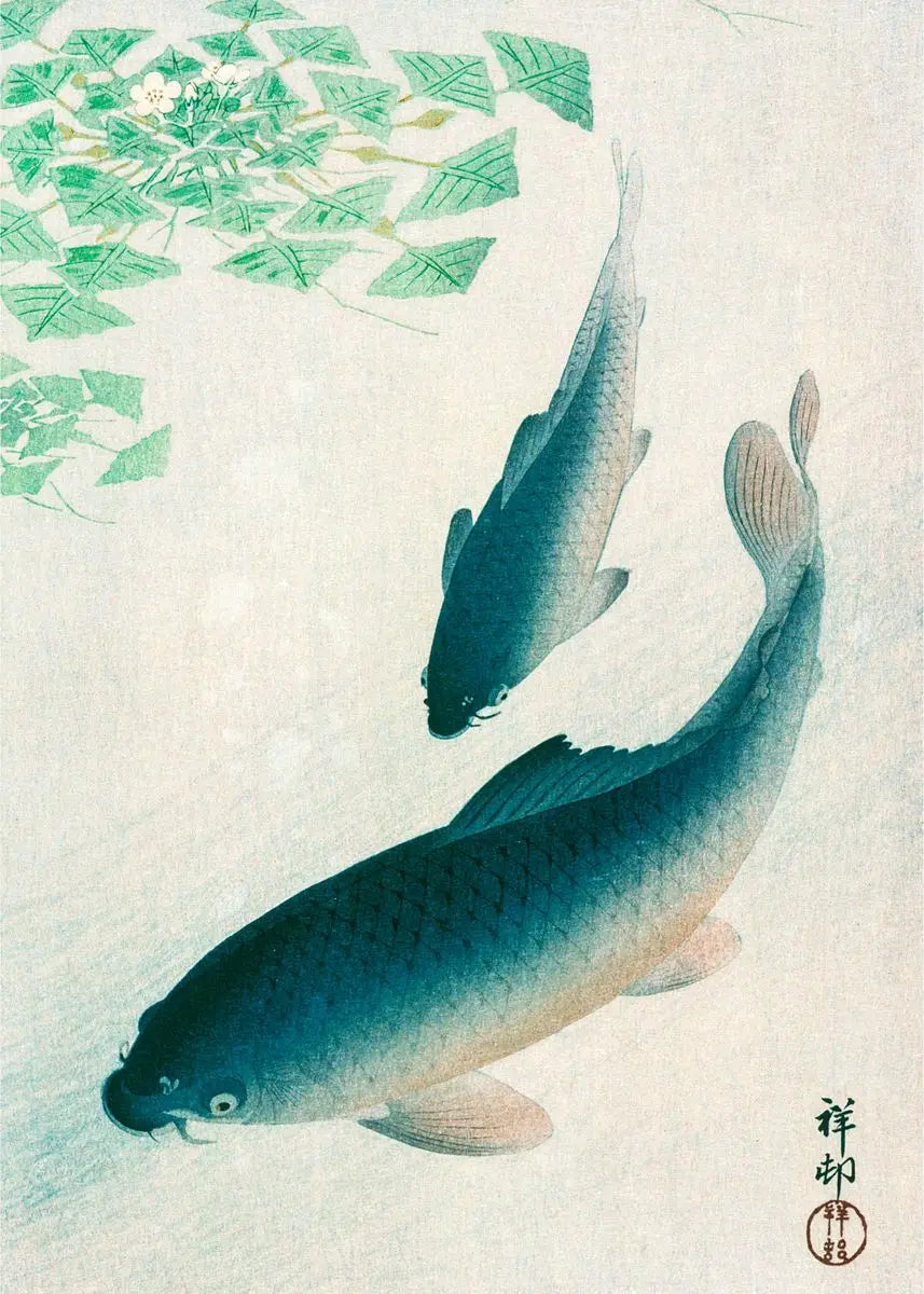 Ohara Koson Ukiyo-e Canvas Print — Vintage Japanese Kachō-e Wall Art