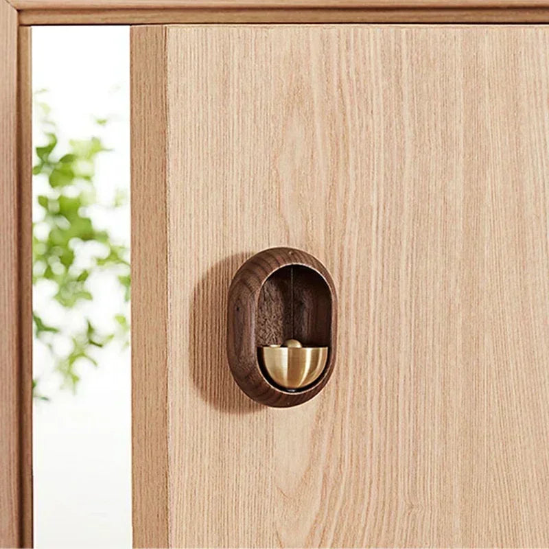 Japanese Landscape Wooden Wind Chime — Magnetic Doorbell & Entrance Bell