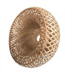 Handwoven Bamboo Pendant Lamp Shade – Filipino Rattan-Style Ceiling Light Cover
