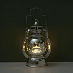 Ramadan LED Lantern — Etched Islamic Motif Table Decor