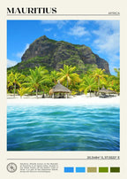 African Travel Wall Art — Minimalist Destination Canvas Print, 24 Designs