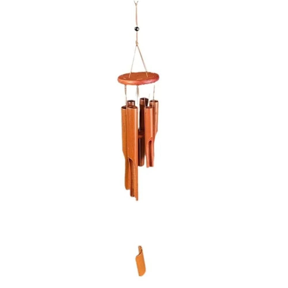 Bamboo Tube Wind Chime — Filipino-Inspired Hand-Carved Garden Décor