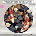 Vintage Goldfish Koi Pond Metal Wall Art — Japanese Décor Sign