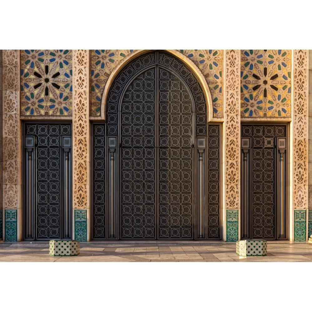 Moroccan Palace Arch Wall Backdrop — Moroccan Architecture Wall Hanging