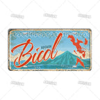 Philippines City Landmark Metal Sign — Decorative Wall Plate