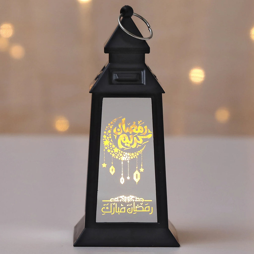 Eid Mubarak Moon LED Candle Lantern — Ramadan & Eid Al-Adha Décor