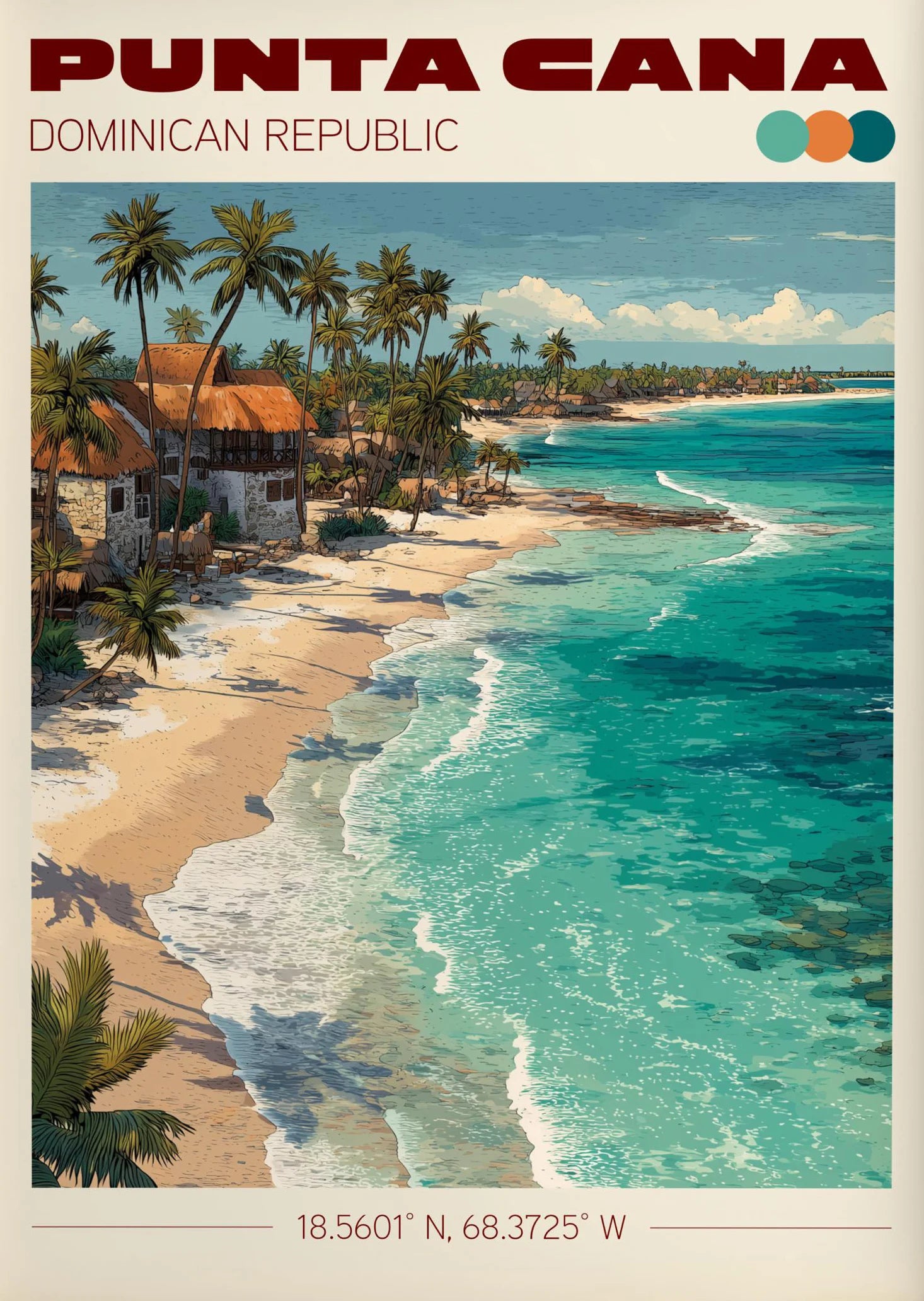 Vintage Havana, Cuba Travel Poster Canvas Print — Latin Heritage Wall Art