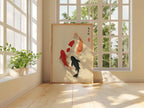 Koi Fish Zen Canvas Print — Minimalist Japandi Wall Art