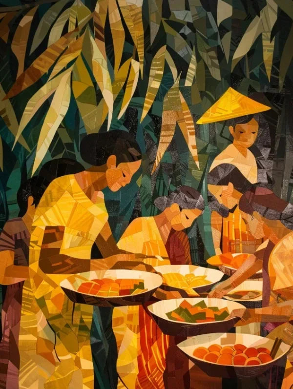 Filipino Cuisine Fishing Nature Landscape Posters Wall Art Canvas Painting Posters Prints For Living Room Decor