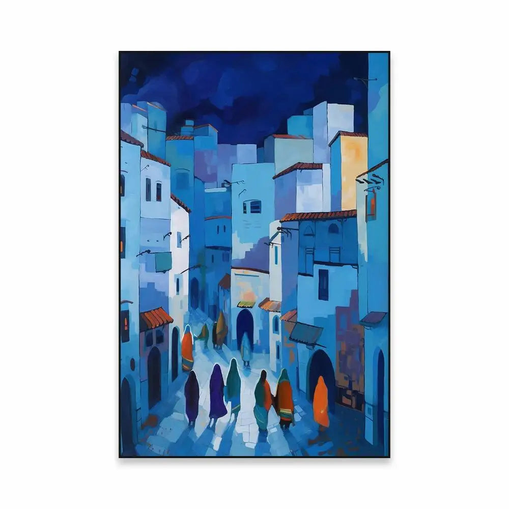 Morocco Travel Canvas Print — Chefchaouen Blue City & Moroccan Landscapes