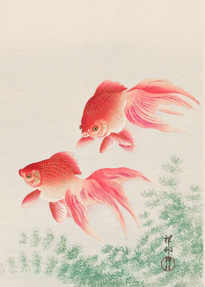 Ohara Koson Ukiyo-e Canvas Print — Vintage Japanese Kachō-e Wall Art