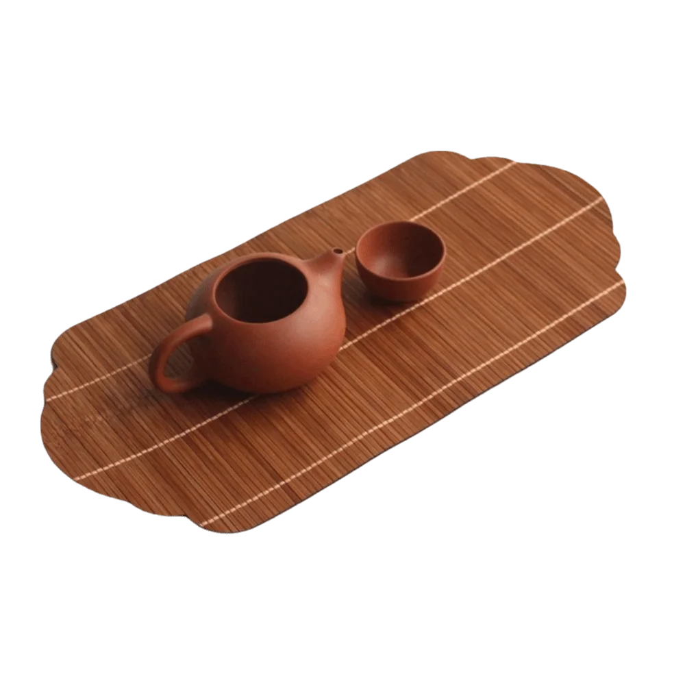 Woven Bamboo Tea Mats, Set of 2 — Japanese-Style Heat-Resistant Tea Ceremony Mats