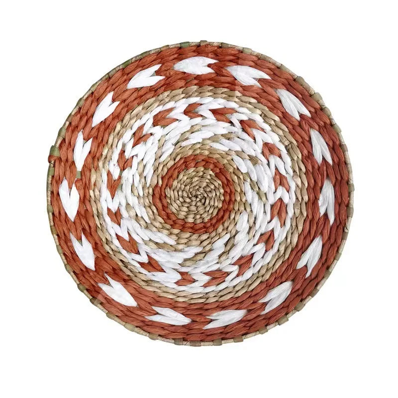 Boho Woven Wall Basket — Handcrafted Rattan Wall Décor