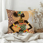 African Tribal Elephant Cushion Cover