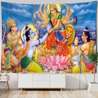 Buddha Meditation Tapestry — Indian Boho Wall Hanging