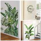 Tropical Leaves Wall Decal — Peel & Stick Vinyl Stickers
