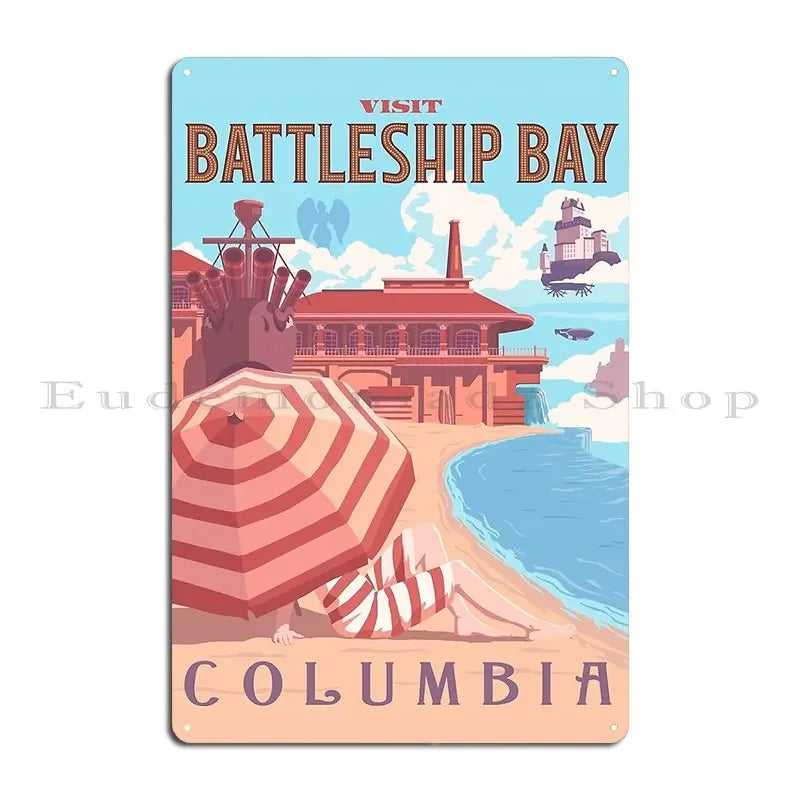 Colombia Heritage Metal Sign — Decorative Wall Plaque