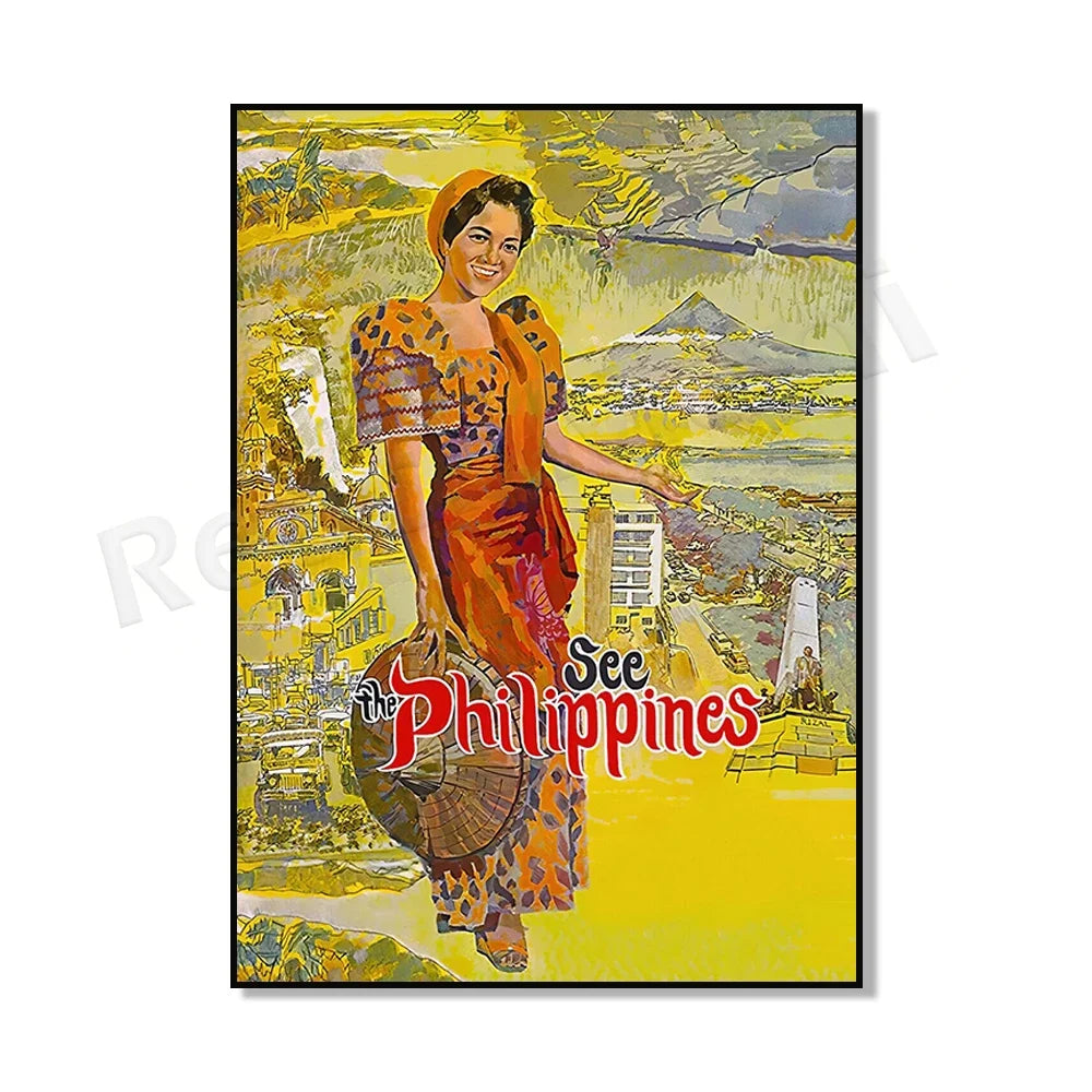 Philippines Travel Poster — Vintage Island & City Prints | Multiple Designs & Sizes