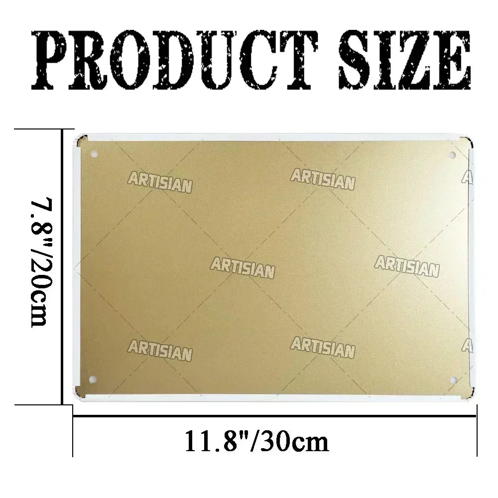 Maghreb Cityscape Metal Sign — North African Travel Wall Décor