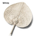 Handwoven Bamboo Peach Fan — Filipino Artisan Cooling Fan