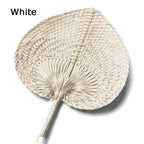 Handwoven Bamboo Peach Fan — Filipino Artisan Cooling Fan