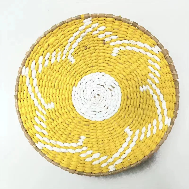 Boho Woven Wall Basket — Handcrafted Rattan Wall Décor