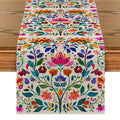 Folk Art Floral Table Runner — Boho Latin Style