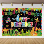 Mexican Carnival Party Banner — Fiesta Photo Backdrop