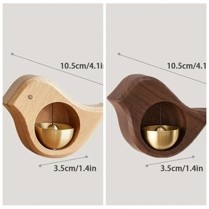 Japanese Landscape Wooden Wind Chime — Magnetic Doorbell & Entrance Bell