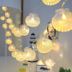 Ocean Shell LED Fairy Lights — Seahorse & Starfish String Lights