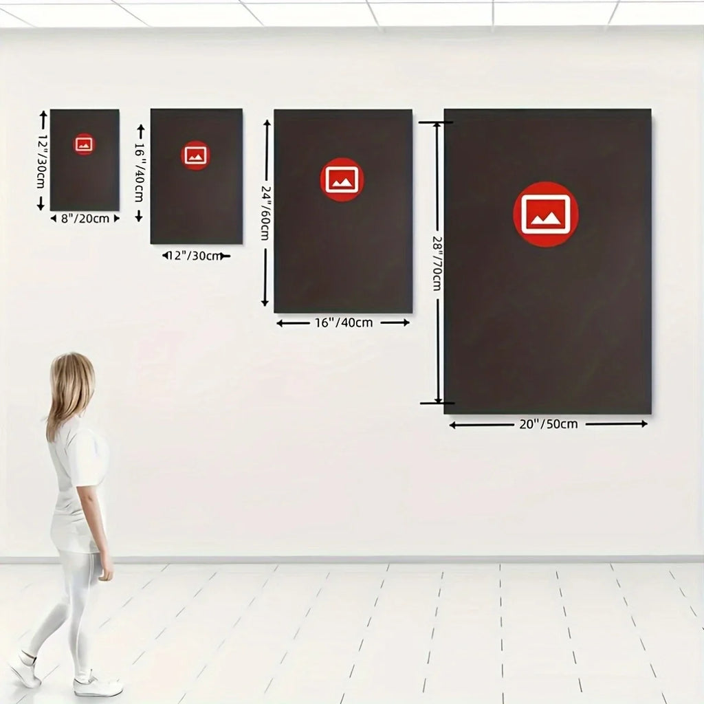 Indian Elephant Mandala Canvas Print Set — Frameless Triptych Wall Art