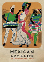 Mexican Art & Life Vintage Poster — 1938 Magazine Cover Canvas Print