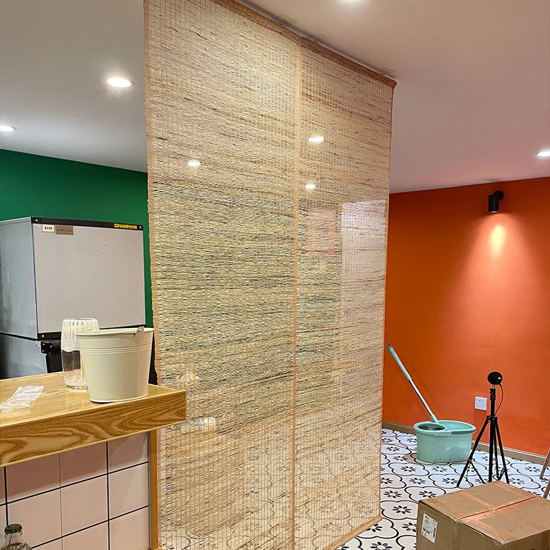 Ramie Grass Curtain Divider — Japanese Entryway Screen