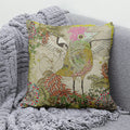 Lucky Cat & Mount Fuji Cushion Cover — Japanese Art Pillow