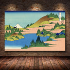 Katsushika Hokusai Thirty-Six Views of Mount Fuji Canvas Wall Art Prints