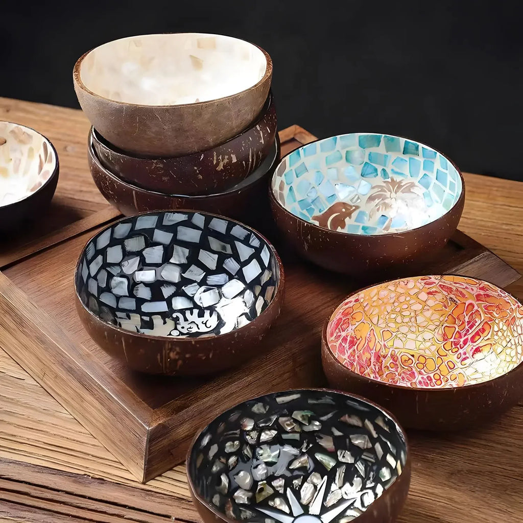 Capiz-Inspired Coconut Shell Bowl — Handmade Filipino Storage &amp; Décor