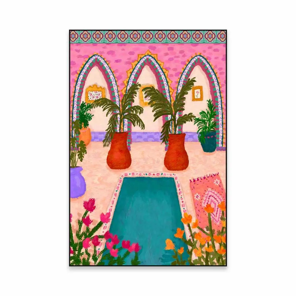 Morocco Travel Canvas Print — Chefchaouen Blue City & Moroccan Landscapes