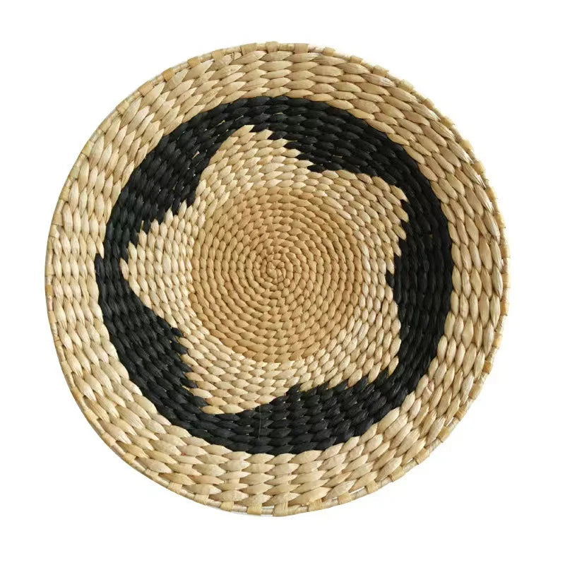 Boho Woven Wall Basket — Handcrafted Rattan Wall Décor