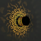 Solar Datura Lantern Wall Light — Outdoor Garden & Patio Lamp