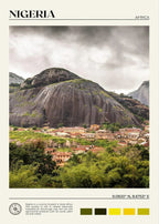 African Travel Wall Art — Minimalist Destination Canvas Print, 24 Designs