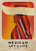 Mexican Art & Life Vintage Poster — 1938 Magazine Cover Canvas Print