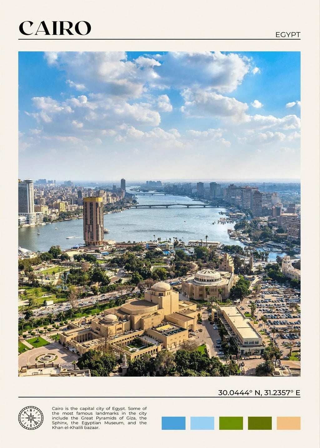 African Travel Wall Art — Minimalist Destination Canvas Print, 24 Designs