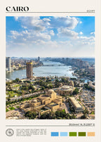 African Travel Wall Art — Minimalist Destination Canvas Print, 24 Designs