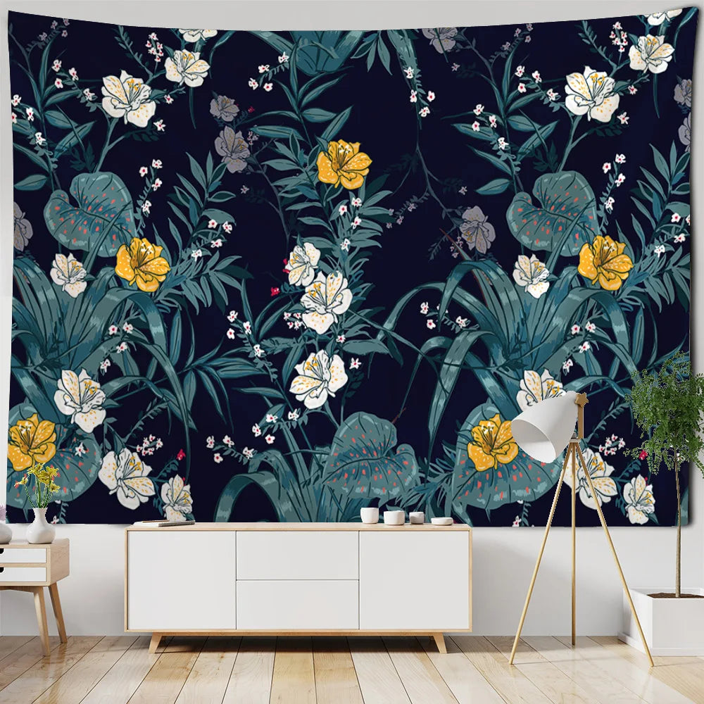 Tropical Jungle Bird Tapestry — Wall Hanging & Beach Mat