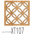 Japanese Wooden Room Divider — Hollow Screen Partition Panels